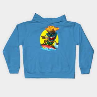 Tiki Time Surfer Kids Hoodie